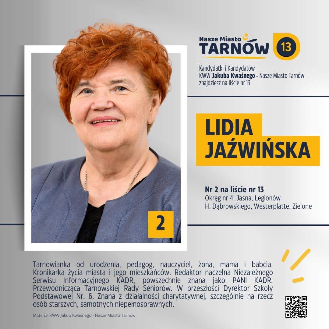 Wybory 2024 – Lidia Jaźwińska