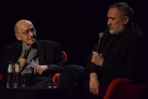 dsc-2990-copy Ks. prof. Michał Heller i Wojciech Bonowicz - rozmowa i promocja książki "Siedem ważnych słów"