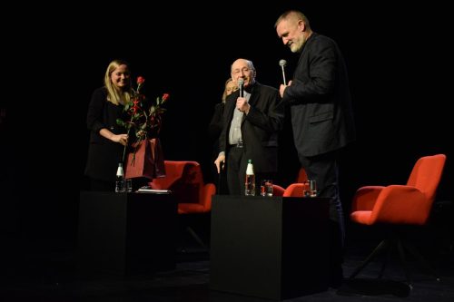 dsc-3976-copy Ks. prof. Michał Heller i Wojciech Bonowicz - rozmowa i promocja książki "Siedem ważnych słów"