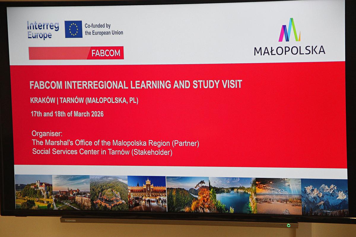 Tarnów gospodarzem międzynarodowej wizyty projektu FABCOM. Miasto pokazuje dobre praktyki w usługach społecznych