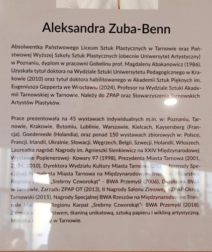 12 “Moje miejsca” Aleksandra Zuba-Benn