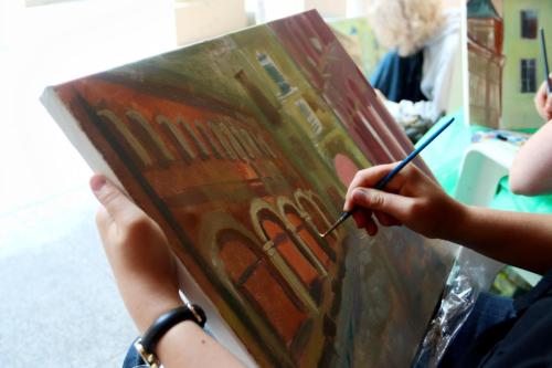 447429643_860799669412397_7022832100183426253_n Zakończono trwający przez cztery dni II Integracyjny Plener Malarski "Pejzaże Tarnowskiej Starówki"