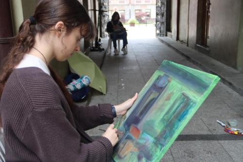 447475132_860799356079095_1649544555061120307_n Zakończono trwający przez cztery dni II Integracyjny Plener Malarski "Pejzaże Tarnowskiej Starówki"