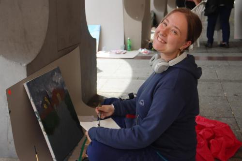 447560585_860799166079114_8626386657366630926_n Zakończono trwający przez cztery dni II Integracyjny Plener Malarski "Pejzaże Tarnowskiej Starówki"