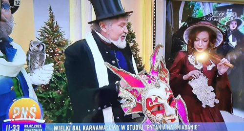 1000024953 "Tarnowska Maszkarada" w "Pytaniu na śniadanie" TVP2