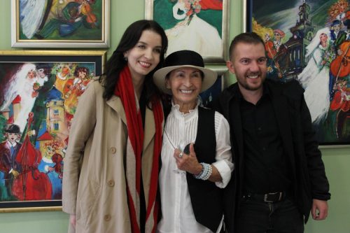 6-copy Wernisaż Krystyny Baniowskiej Stąsiek Meyer podczas Nocy Muzeów