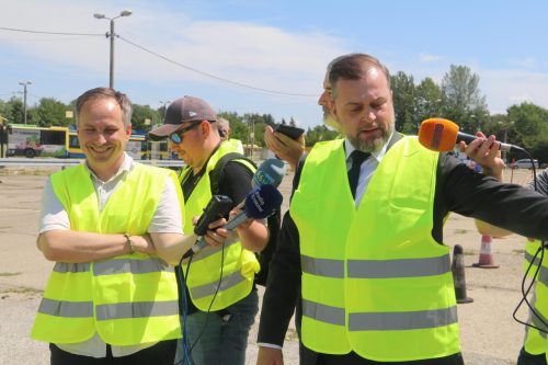 8-copy Tarnów w budowie – objazd miejskich inwestycji z udziałem władz i mediów