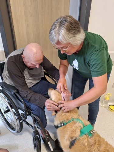 Dogoterapia-02 Psy, dzieci i wolontariusze. W Mościckim Centrum Medycznym terapia zaczyna się od bliskości