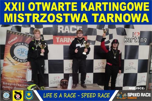 Zawody-Mistrzostwa-Tarnowa-2024-podium-Junior-0 XXII Otwarte Kartingowe Mistrzostwa Tarnowa 2024