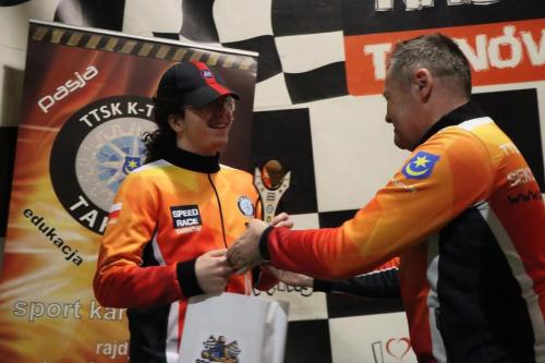 38 Juliusz Bąk, Kacper Kajmowicz i Konrad Malawski Mistrzami Ligi Kartingowej w Tarnowie