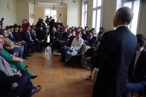 IMG_3781-Copy Briefing prasowy i spotkanie ze społecznością III LO w Tarnowie, minister Barbary Nowackiej