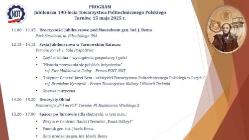 program „Z idei rodzi się wspólnota – 190 lat Towarzystwa Politechnicznego Polskiego”