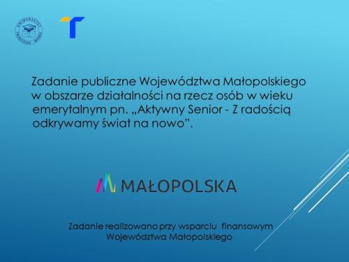 Slajd1 Projektowe działania UTW przy Akademii Tarnowskiej